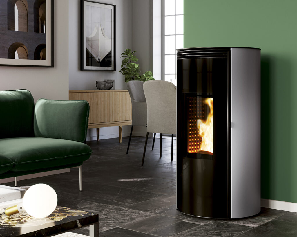 Poêle à Granulés Canalisable LORIA ID9 gris