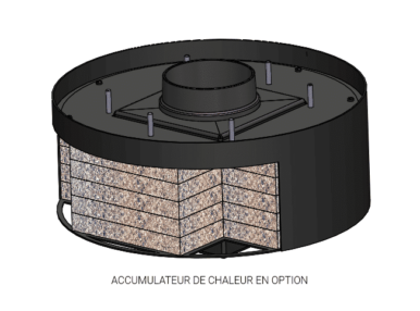 Poêle à bois en acier et fonte Neosen Raccordable Plus