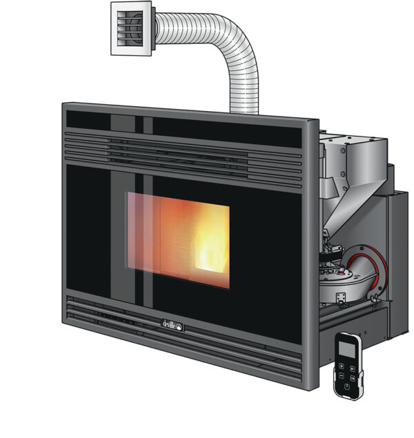 INSERT À GRANULÉS LIERA 80 – 10 kW