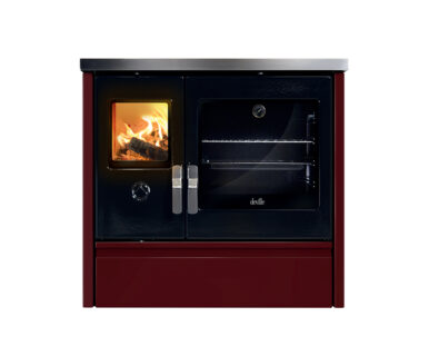 Cuisinière à Bois MÉLISSE 90 bordeaux