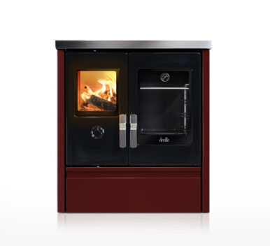 Cuisinière à Bois MÉLISSE 75 bordeaux
