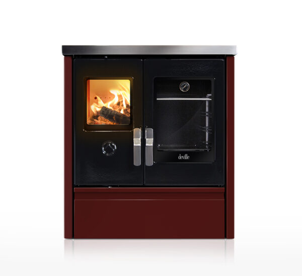 Cuisinière à Bois MÉLISSE 75 bordeaux