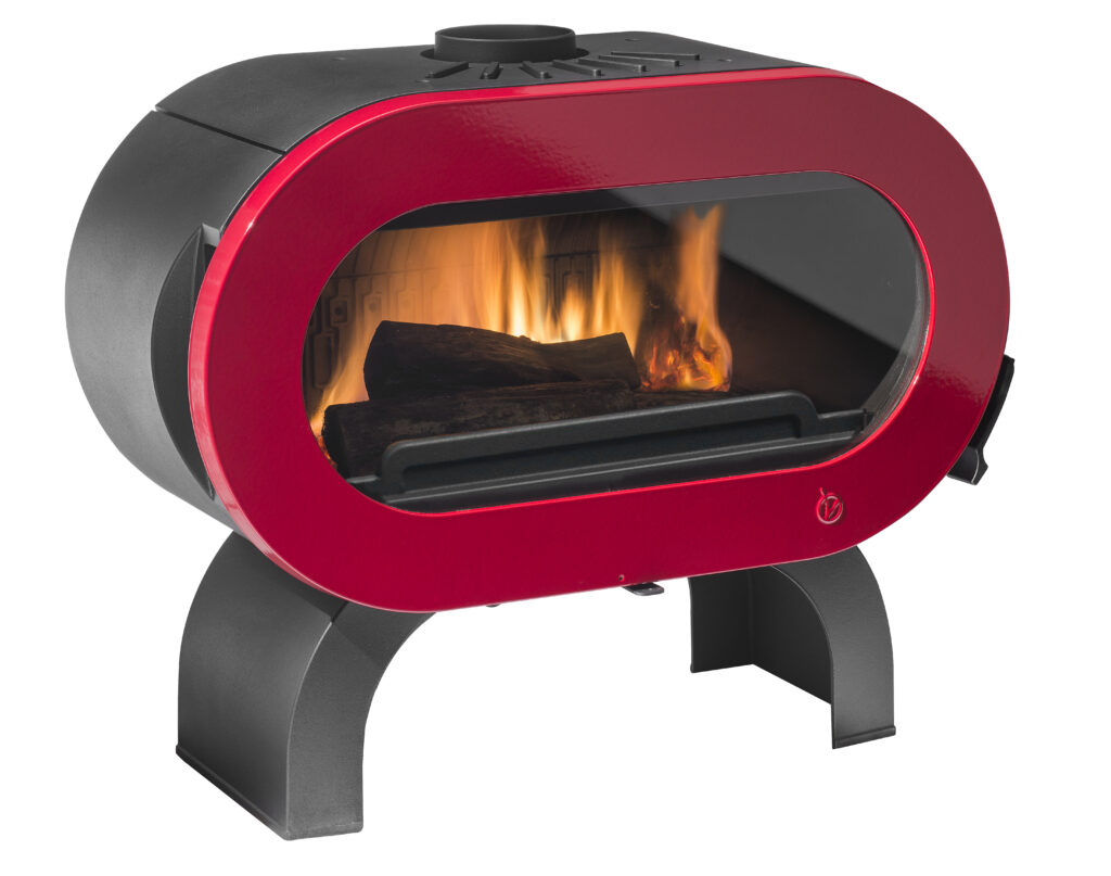 Poêle à bois en Fonte Fifty Plus Arche rouge