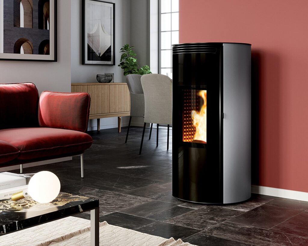 Poêle à Granulés Canalisable LORIA ID9 gris