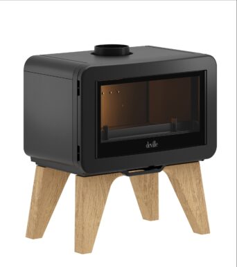 Poêle à Bois raccordable en Fonte PANDA Zen
