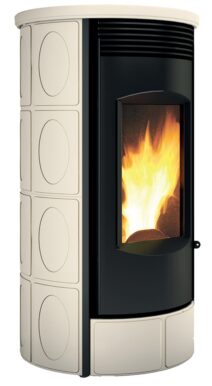 Poêle à Granulés Canalisable PIRANGA - ID 9 kW crème