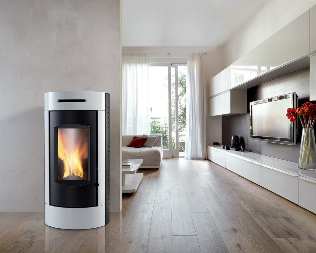 Poêle à Granulés Canalisable TANGARA - ID 9 kW blanc