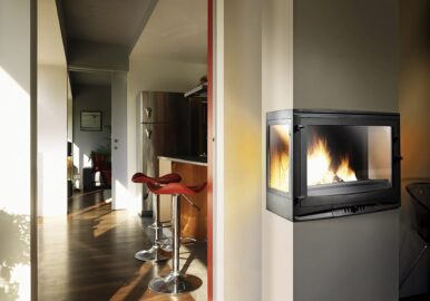 Foyer à bois 700 Sélénic 3 vitres - avec volet